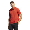 Adidas Club 3 Stripe Polo (M) (Preloved Red)