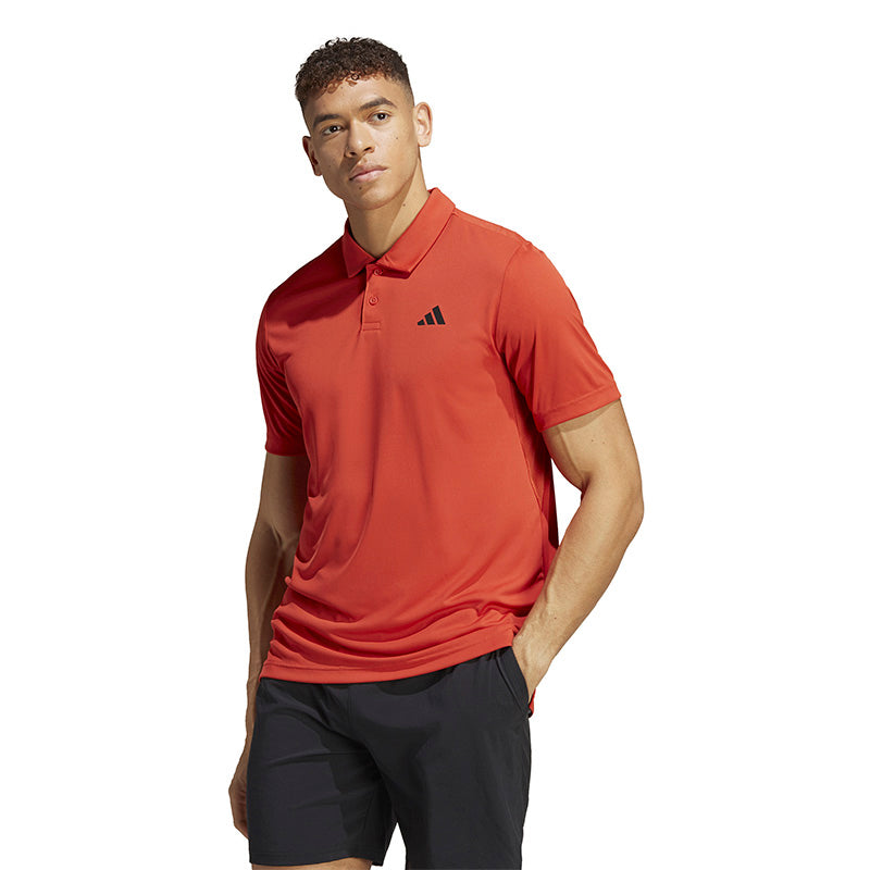 Adidas Club 3 Stripe Polo (M) (Preloved Red)