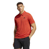 Adidas Club 3 Stripe Polo (M) (Preloved Red)
