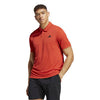 Adidas Club 3 Stripe Polo (M) (Preloved Red)