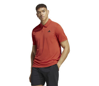 Adidas Club 3 Stripe Polo (M) (Preloved Red)