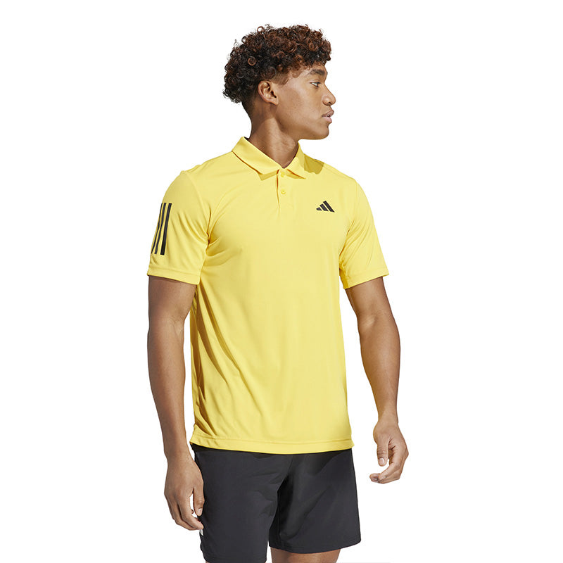Adidas Club 3 Stripe Polo (M) (Bold Gold)