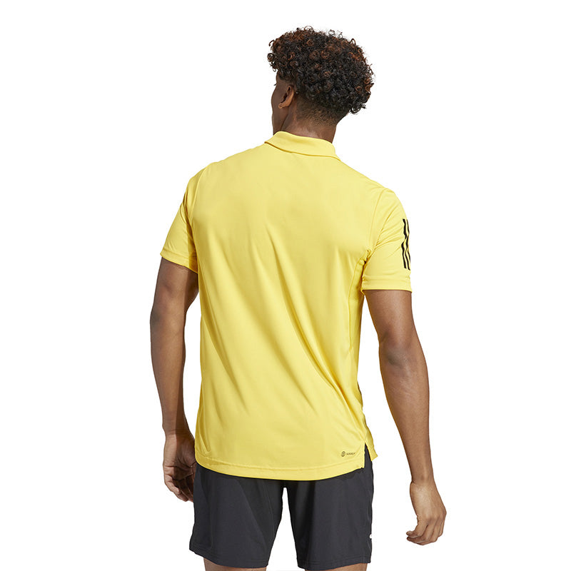 Adidas Club 3 Stripe Polo (M) (Bold Gold)