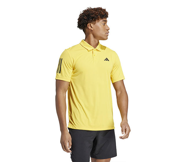 Adidas Club 3 Stripe Polo (M) (Bold Gold)