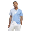 Adidas Clubhouse Color Block Polo (M) (Blue Dawn)