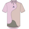 Adidas Clubhouse Color Block Polo (M) (Clear Pink)