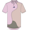 Adidas Clubhouse Color Block Polo (M) (Clear Pink)