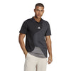 Adidas Clubhouse Color Block Polo (M) (Black/Carbon)