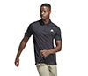 Adidas Club 3 Stripe Polo (M) (Black)