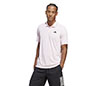 Adidas Club 3 Stripe Polo (M) (Clear Pink)
