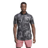 Adidas Club Graphic Polo (M) (Grey)