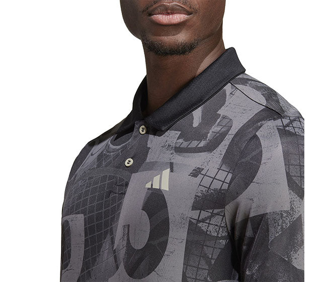Adidas Club Graphic Polo (M) (Grey)