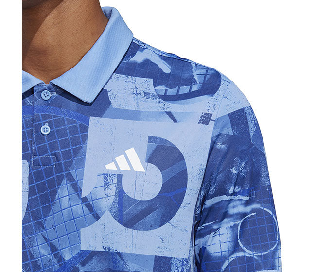 Adidas Club Graphic Polo (M) (Blue Fusion)