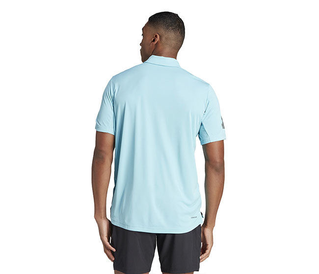 Adidas Club 3 Stripe Polo (M) (Aqua)
