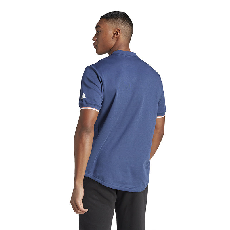 Adidas Clubhouse Premium Classic Tennis Polo (M) (Indigo)