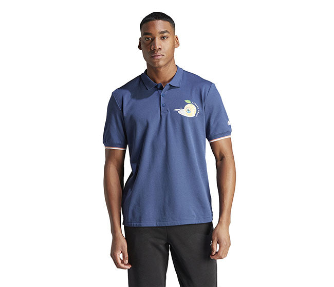 Adidas Clubhouse Premium Classic Tennis Polo (M) (Indigo)