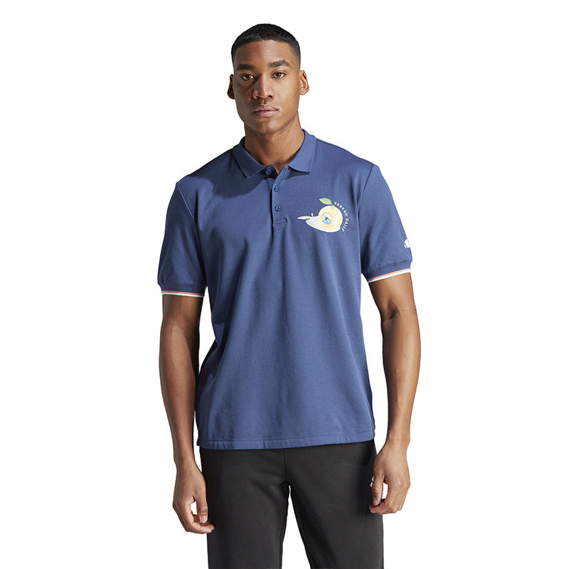 Adidas Clubhouse Premium Classic Tennis Polo (M) (Indigo)
