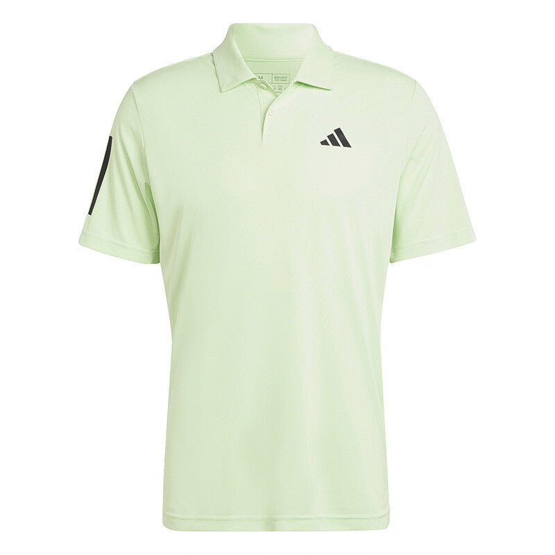 Adidas Club 3 Stripe Polo (M) (Green Spark)