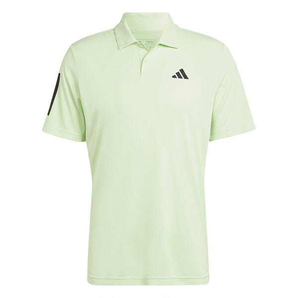 Adidas Club 3 Stripe Polo (M) (Green Spark)