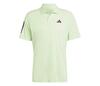 Adidas Club 3 Stripe Polo (M) (Green Spark)