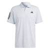 Adidas Club 3 Stripe Polo (M) (Halo Blue)