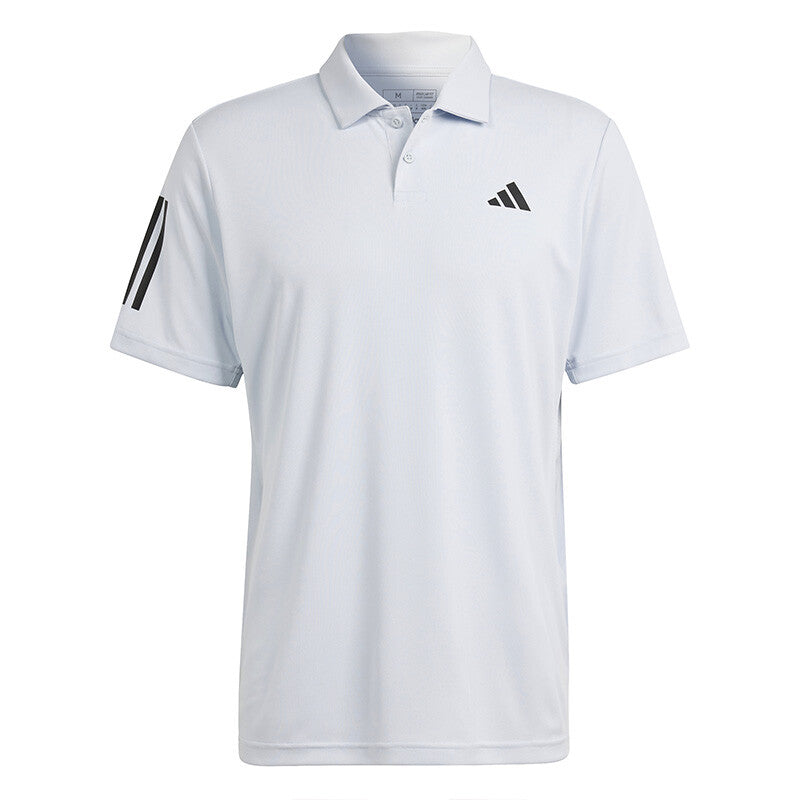 Adidas Club 3 Stripe Polo (M) (Halo Blue)