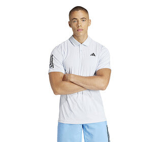 Adidas Club 3 Stripe Polo (M) (Halo Blue)