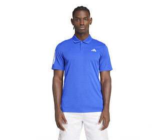 Adidas Club 3 Stripe Polo (M) (Lucid Blue)