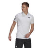 Adidas Club 3 Stripe Polo (M) (White)