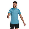 Adidas Club 3 Stripe Polo (M) (Blue)