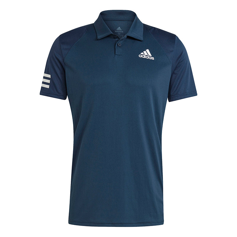 Adidas Club 3 Stripe Polo (M) (Navy)