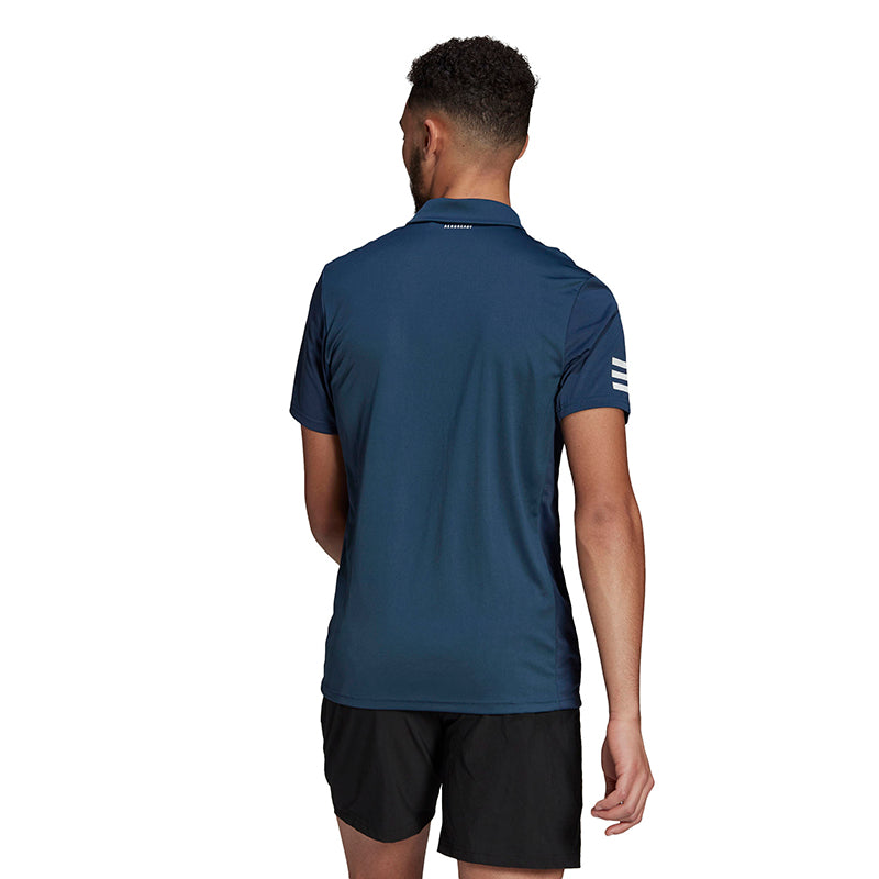 Adidas Club 3 Stripe Polo (M) (Navy)