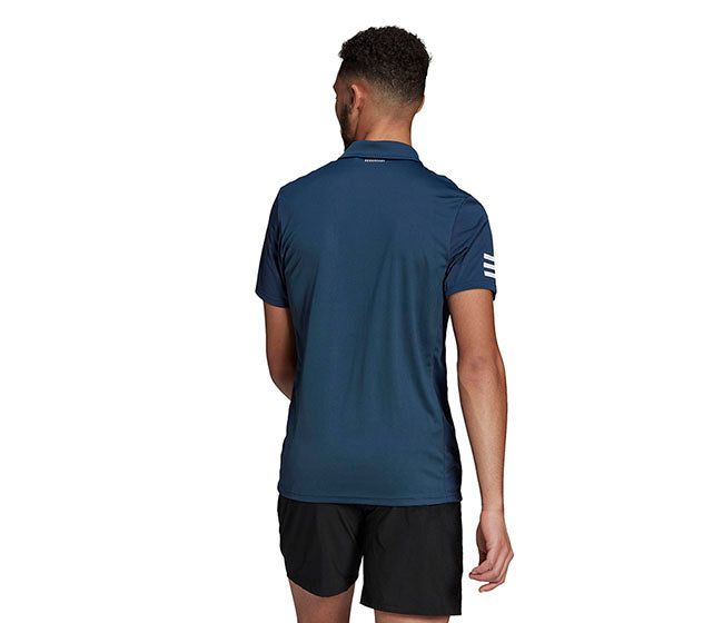 Adidas Club 3 Stripe Polo (M) (Navy)