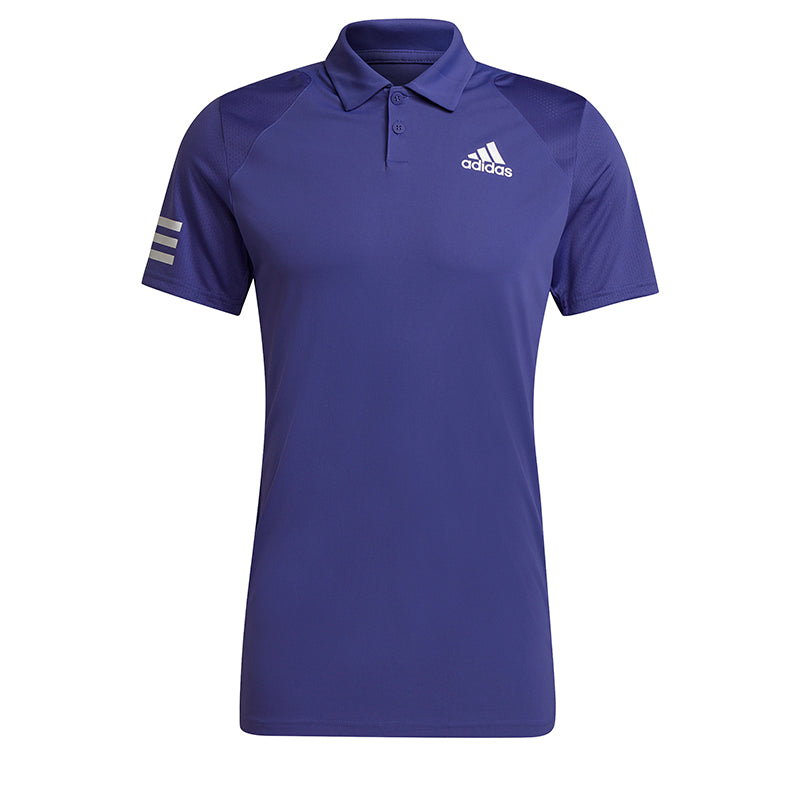 Adidas Club 3 Stripe Polo (M) (Purple)