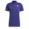Adidas Club 3 Stripe Polo (M) (Purple)