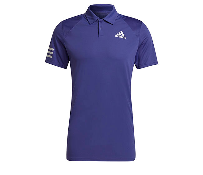 Adidas Club 3 Stripe Polo (M) (Purple)