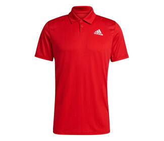 Adidas Club 3 Stripe Polo (M) (Red)