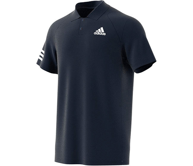 Adidas Club 3 Stripe Polo (M) (Navy)