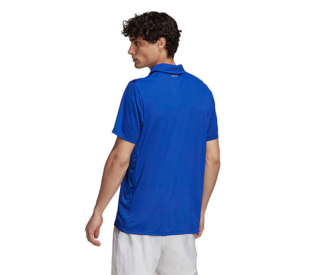 Adidas Club 3 Stripe Polo (M) (Blue)