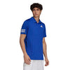 Adidas Club 3 Stripe Polo (M) (Blue)