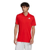 Adidas Club 3 Stripe Polo (M) (Red)