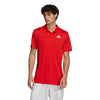 Adidas Club 3 Stripe Polo (M) (Red)