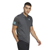 Adidas Club 3 Stripe Polo (M) (Dark Grey)