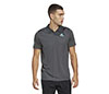 Adidas Club 3 Stripe Polo (M) (Dark Grey)
