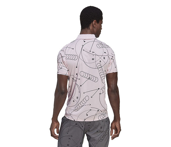 Adidas Club Graphic Polo (M) (Pink)