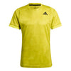 Adidas Freelift Primeblue Printed Tee (M) (Yellow)