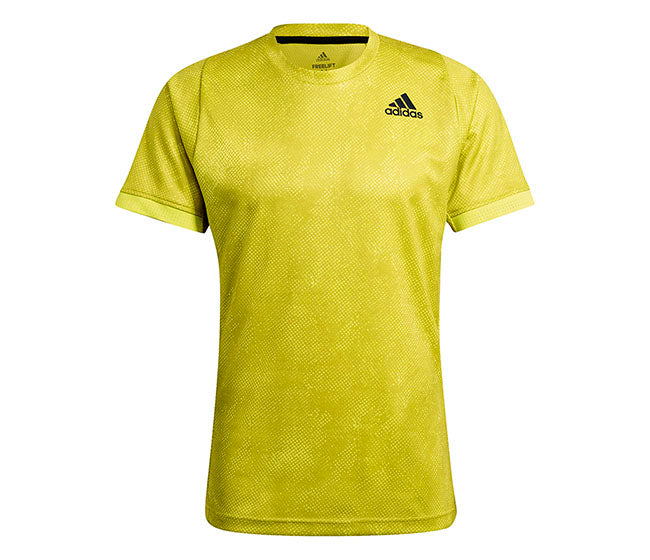 Adidas Freelift Primeblue Printed Tee (M) (Yellow)