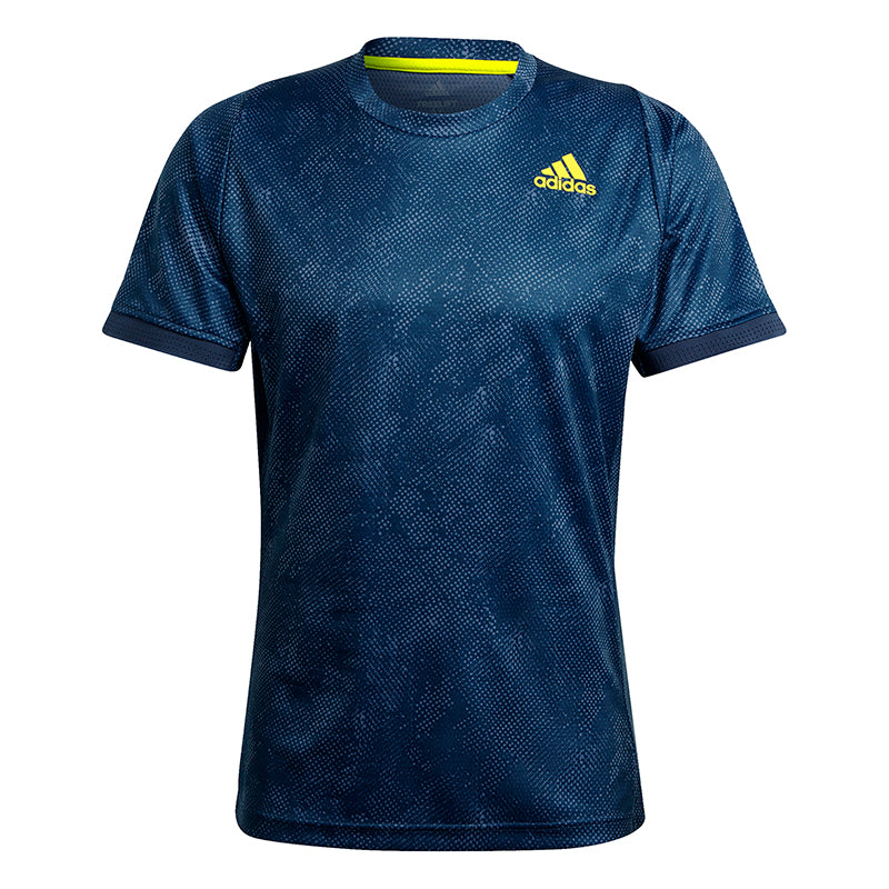 Adidas Freelift Primeblue Printed Tee (M) (Navy)