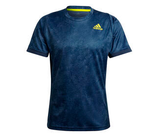 Adidas Freelift Primeblue Printed Tee (M) (Navy)