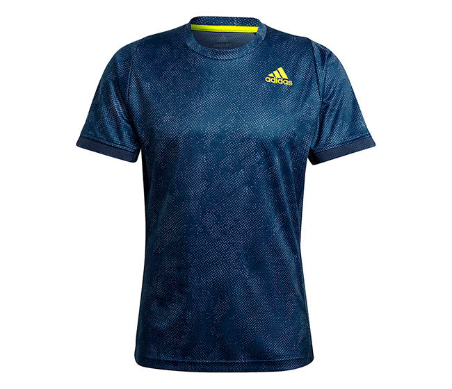 Adidas Freelift Primeblue Printed Tee (M) (Navy)